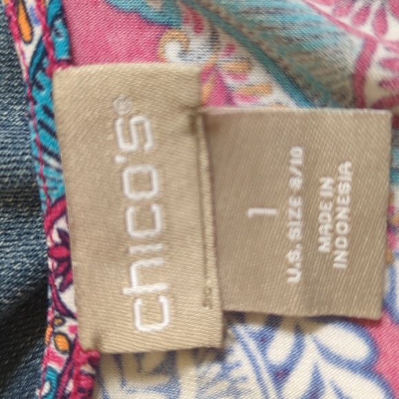 Chico's Medallion Cluster-Print Dress 8/10 - Picture 16 of 16